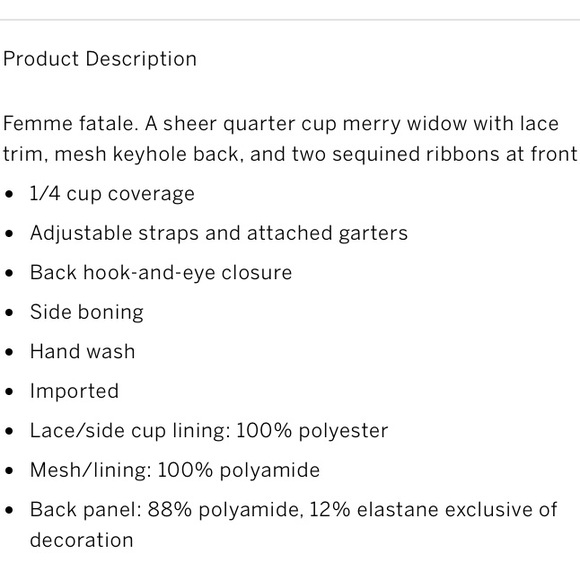 * LAST CHANCE* Victorias Secret Sequined Corset Lingerie rhinestone detailing. - Picture 11 of 11